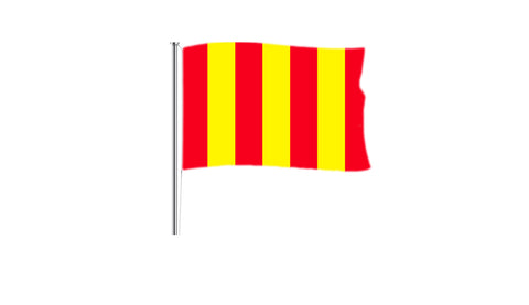 Red with Yellow stripes - Flag Factory
