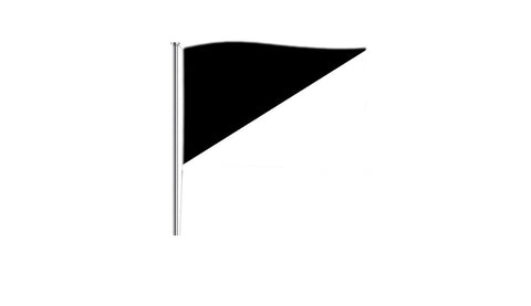 Black and White diagonal - Flag Factory